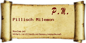 Pillisch Milemon névjegykártya
